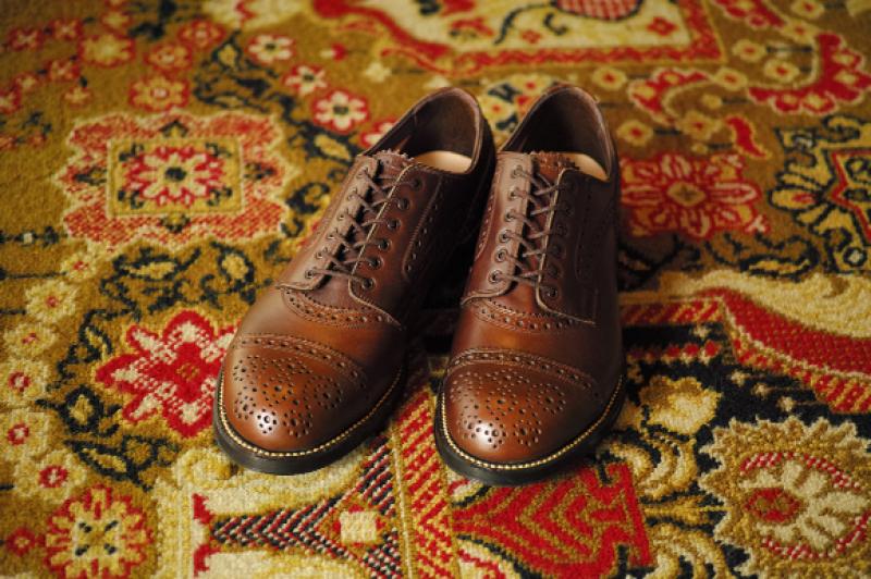 foot the coacher MENDELL (LEATHER SOLE)