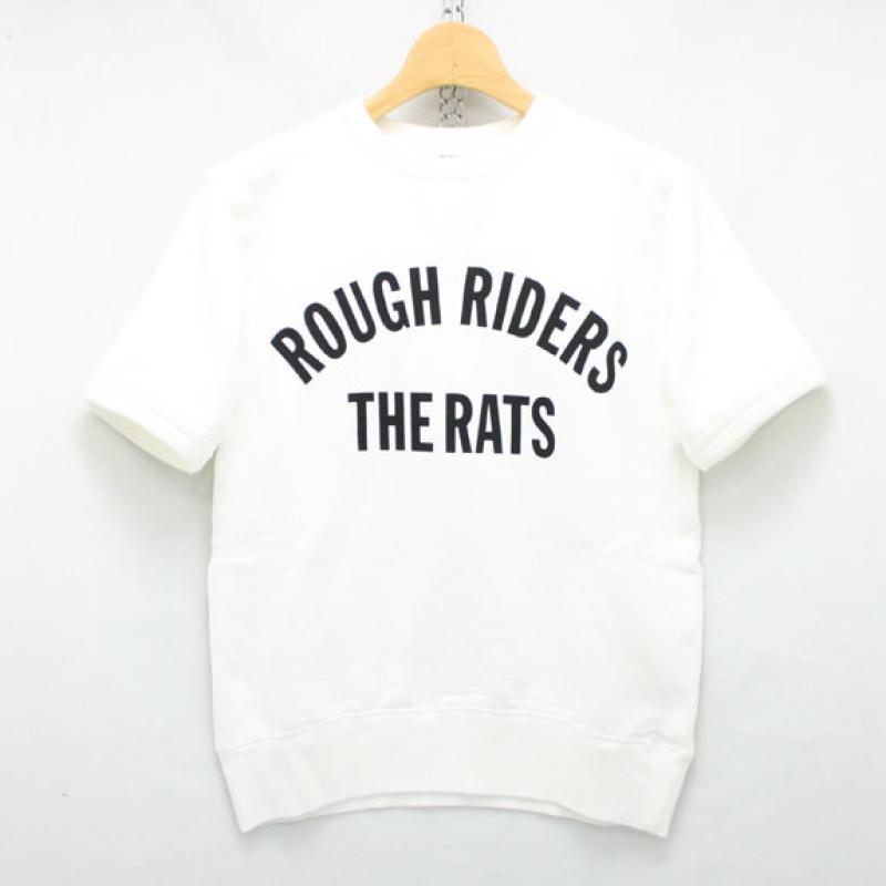 RATS ROUGH RIDERS S/S SWEAT:WHITE !!