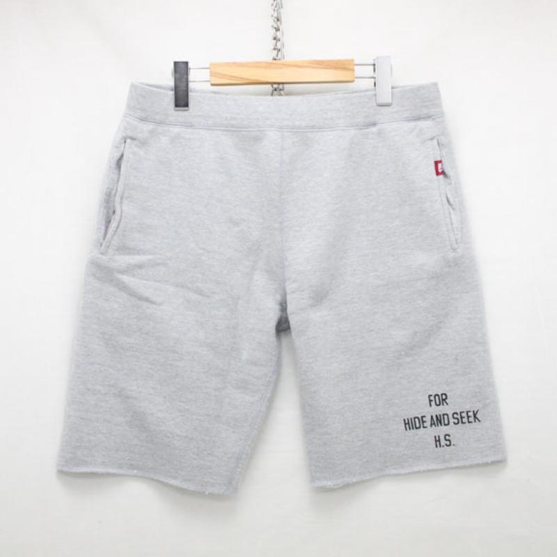 HIDE&SEEK Sweat Shorts (15ss):H-GRAY !!