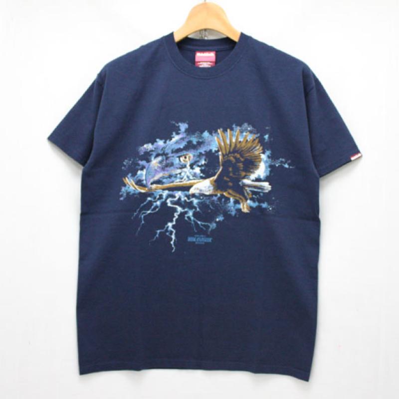 HIDE&SEEK Live Like G S/S Tee (15aw):NAVY !!