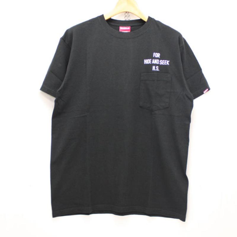 HIDE&SEEK FAR EAST Pocket S/S Tee:BLACK !!