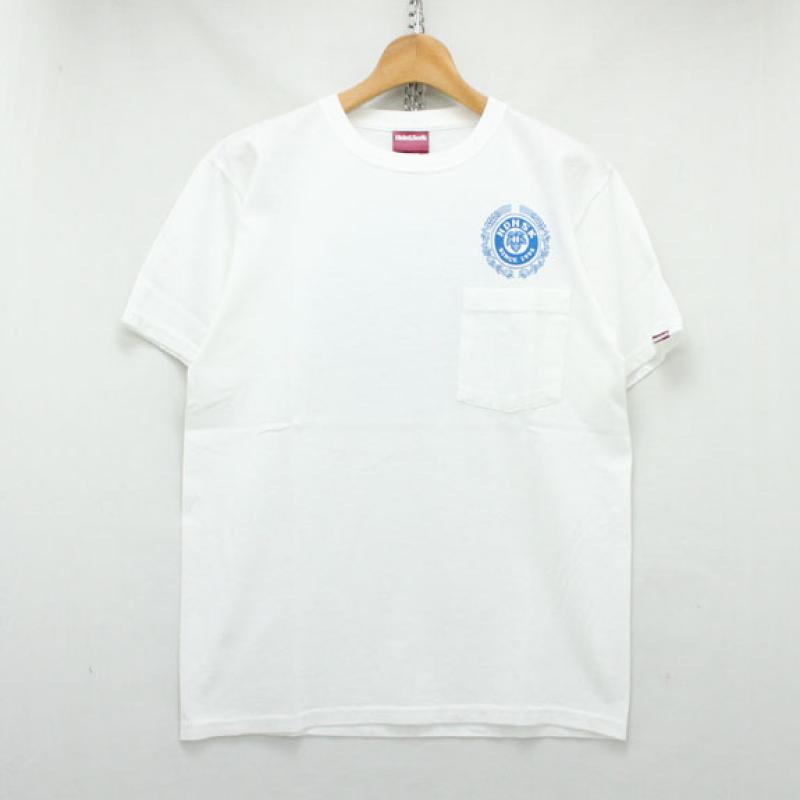 HIDE&SEEK Pubst HDNSK S/S Tee (15aw):WHITE !!