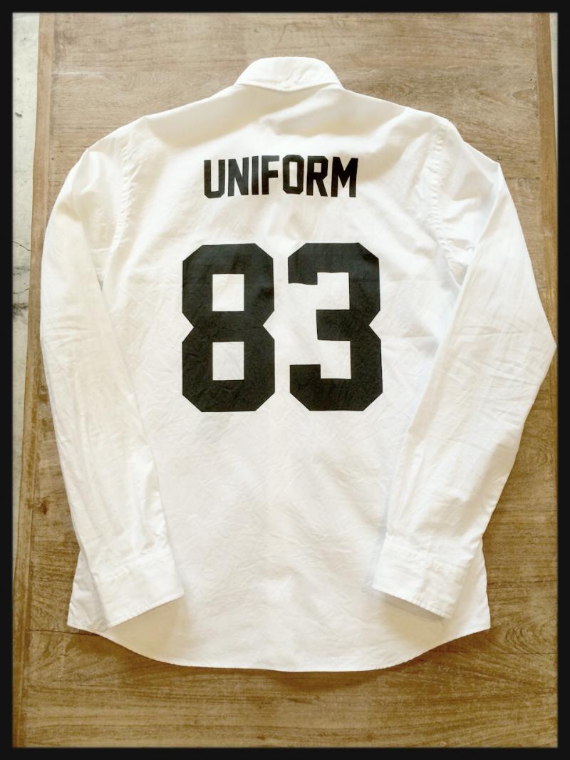 uniform experiment NUMBERRING B.D SHIRT SALE