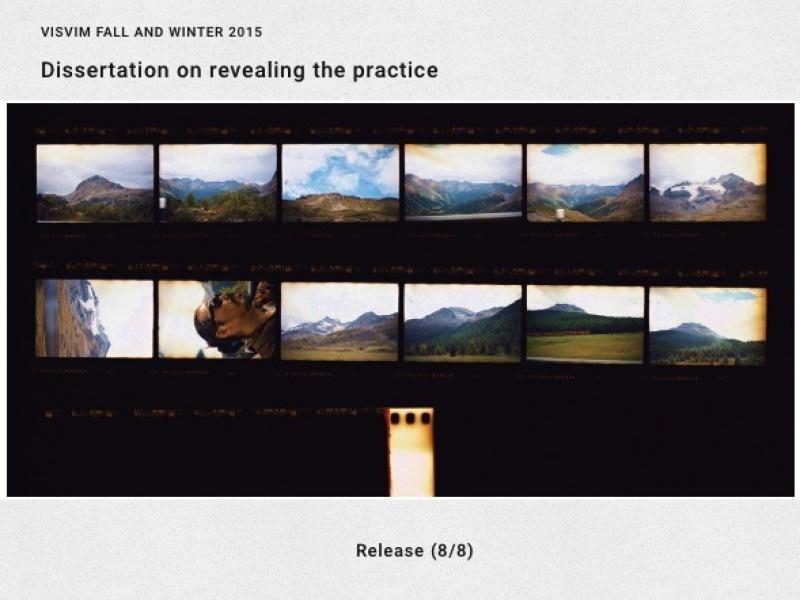 visvim FW15-16    "Dissertation on revealing the practice"    2015.8.8.sat.   Start!