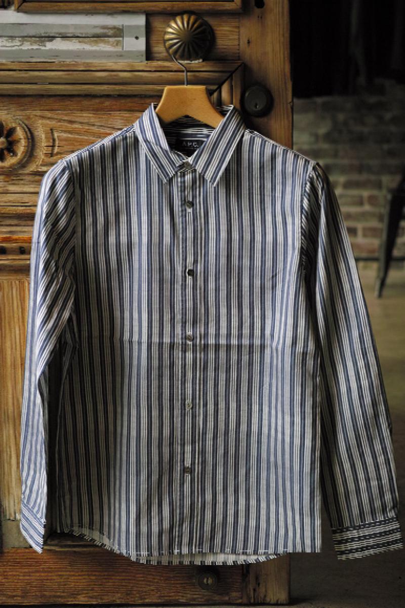 A.P.C.STRIPE SHIRT