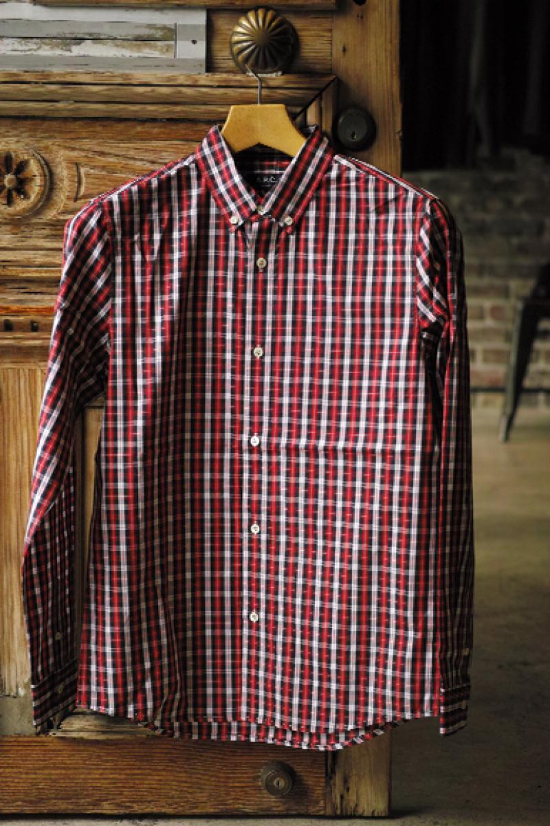 A.P.C.CHECK SHIRT