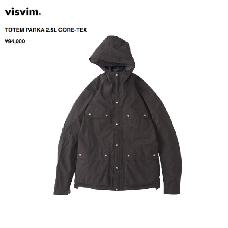 visvim  TOTEM PARKA 2.5 GORE-TEX