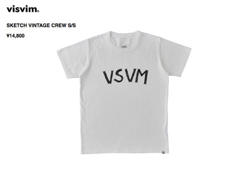 visvim SKETCH VINTAGE CREW S/S