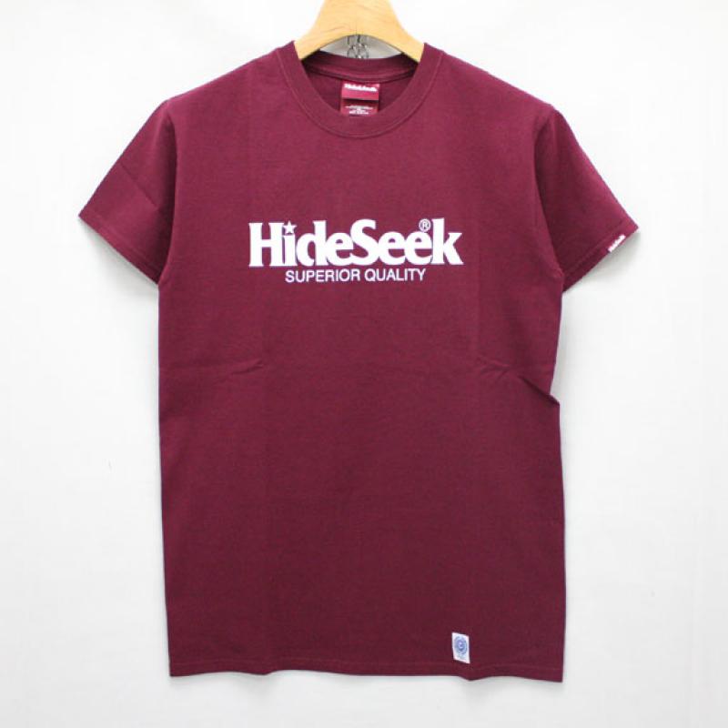 HIDE&SEEK 20th Hideseek S/S Tee:BURGUNDY !!