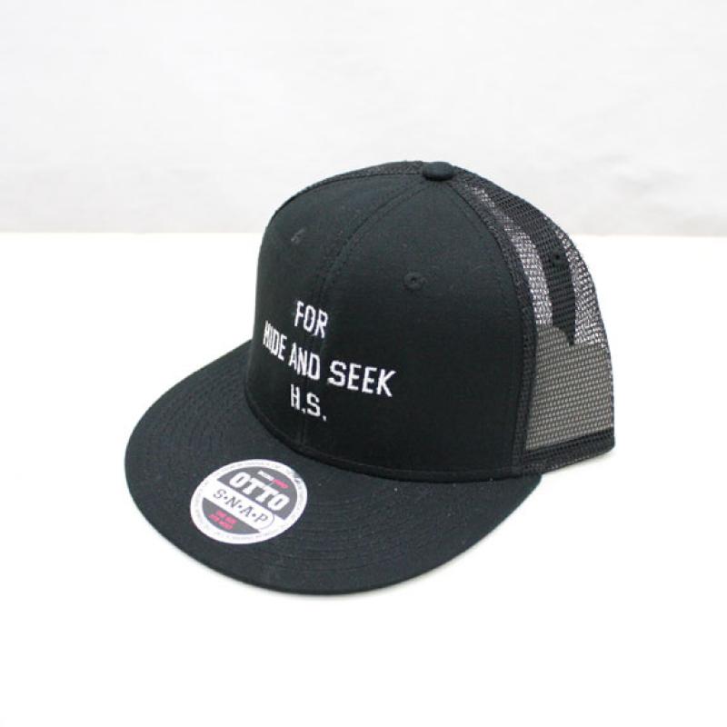 HIDE&SEEK 20th FOR H.S. Mesh CAP (SOLID):BLACK !!