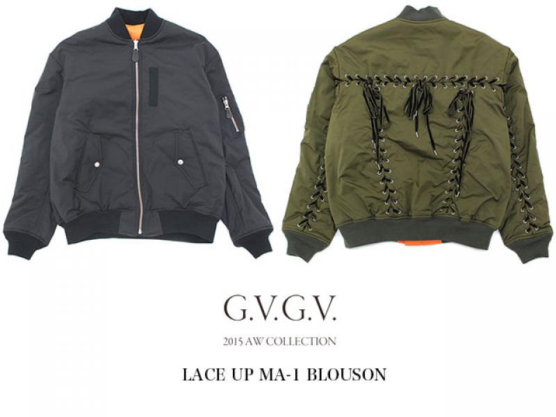 G.V.G.V./LACE UP MA-1 BLOUSON 