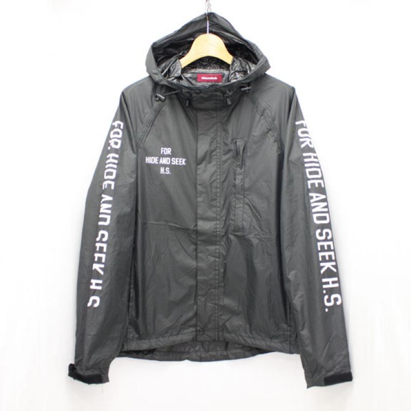 HIDE&SEEK Packable Rain JKT:BLACK !!