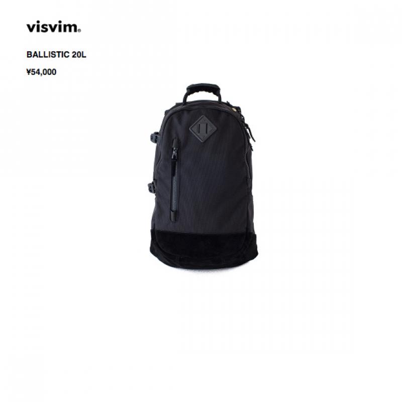 visvim BALLISTIC 20L BLACK