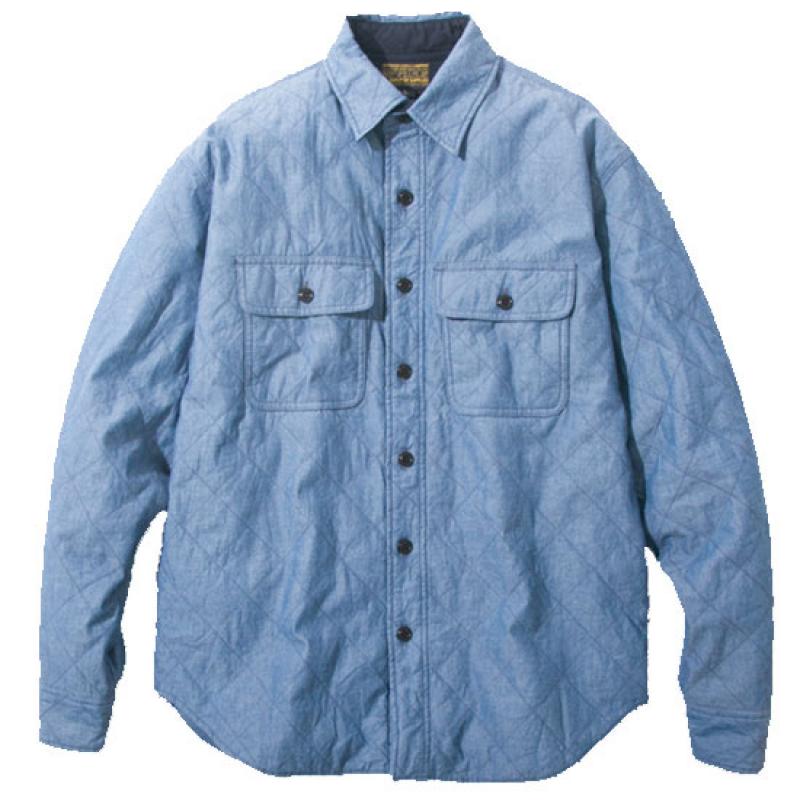 68&BROTHERS x M.V.P. CHAMBRAY QUILTING CPO SHIRTS