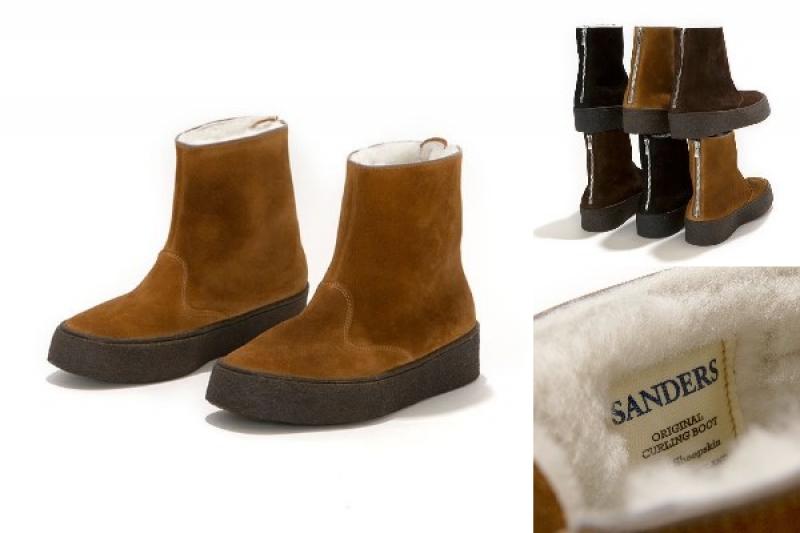 hobo꿷Cow Suede Curling Boots by SANDERS٤Ǥ