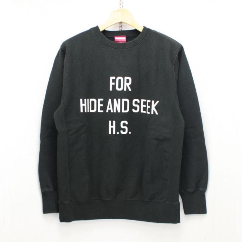 HIDE&SEEK For H.S. Sweat Shirt (15aw):BLACK !!