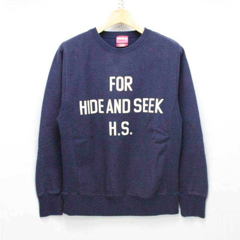 HIDE&SEEK For H.S. Sweat Shirt (15aw):NAVY !!