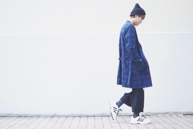 superNova/CHECK GOWN COAT