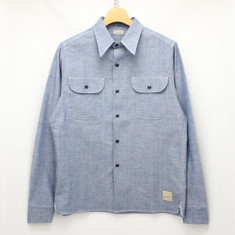 BELAFONTE RAGTIME CHAMBRAY SHIRT:BLUE !!