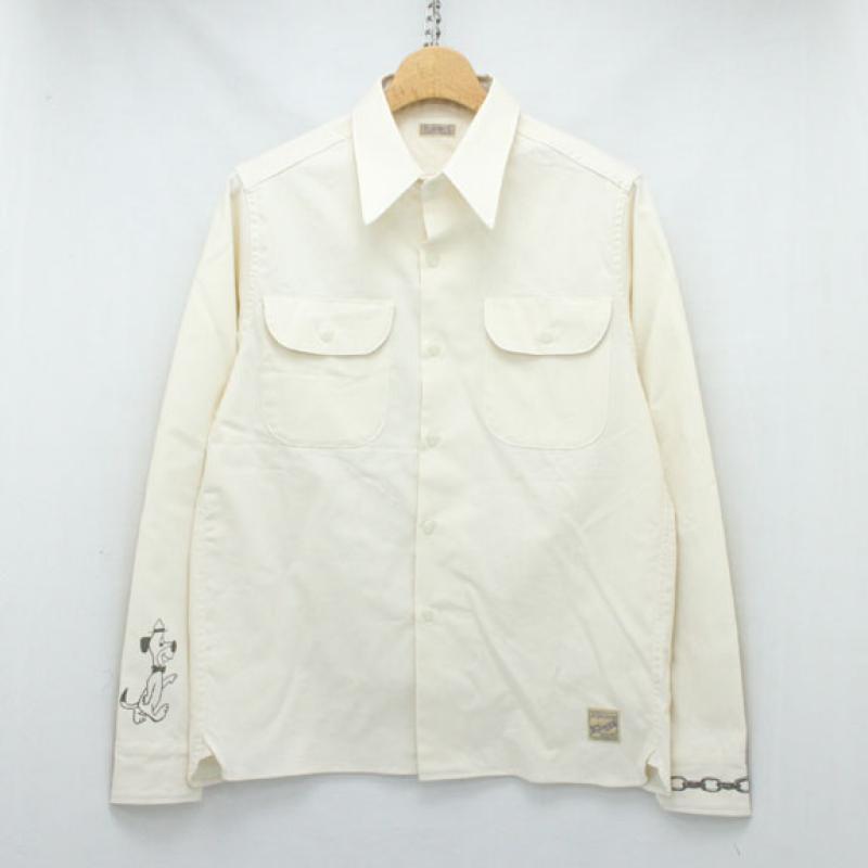 BELAFONTE RAGTIME CHAMBRAY SHIRT (CHAIN AND DOG PRINT):KINARI !!