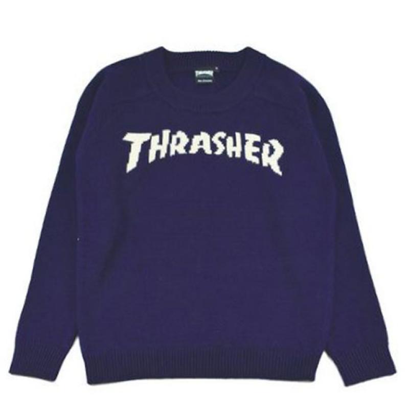 THRASHER MAG WOOL CREW SWEATER