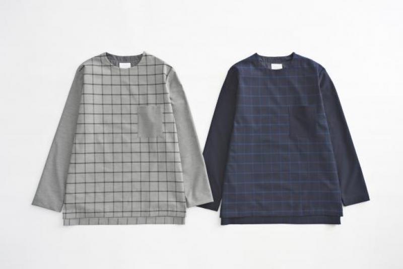 VICTIM/BI-COLOR CHECK SHIRTS TEE 