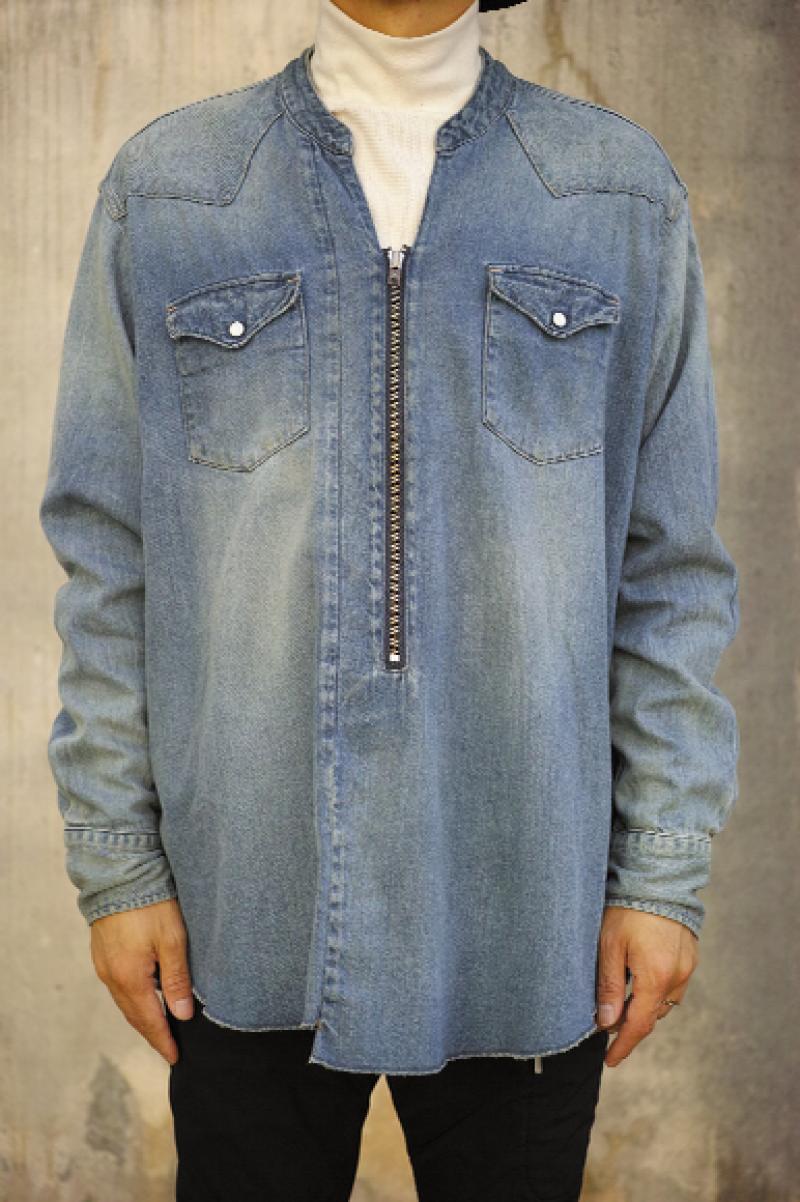 UNUSED US1063 8oz denim pullover western shirt.!