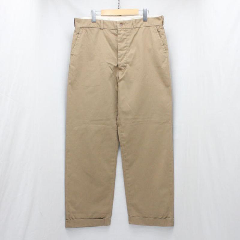 BELAFONTE RAGTIME CHINO CLOTH TROUSERS (AGED):WASHED KHAKI !!