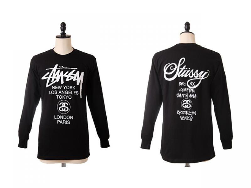 ڿ١ STUSSY / WORLD TOUR L/S TEE