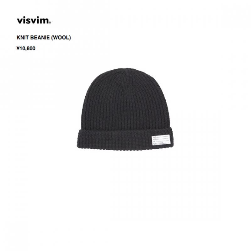 visvim KNIT BEANIE(WOOL) COLOR:NAVY/BLACK!