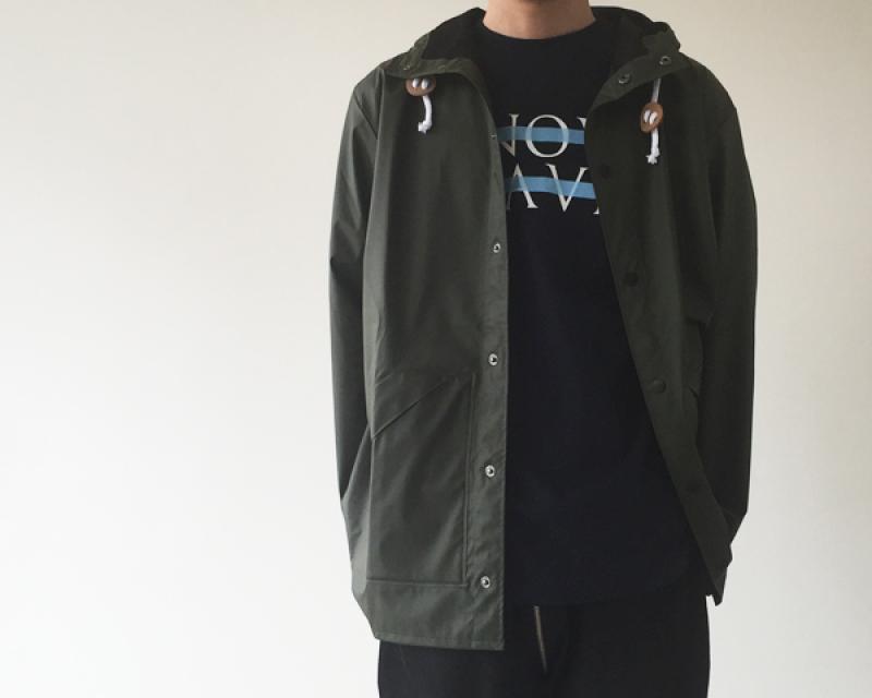 STUSSY LIVIN' GS Hooded Rain Jacket by Rains !