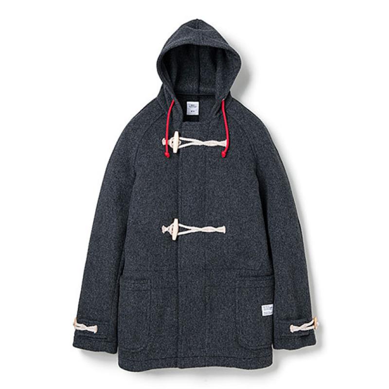 BEDWIN MELTON DUFFLE COAT "JANNIS":CHARCOAL !!