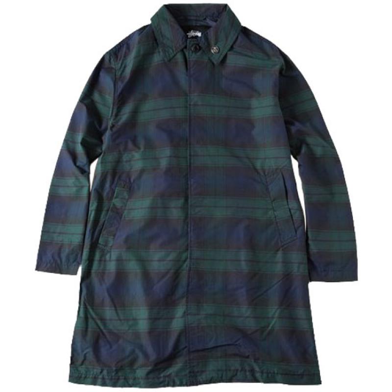 Stussy Tartan Trench Coat