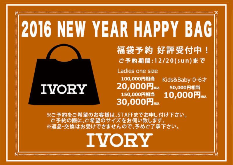 2016 NEW YEAR HAPPY BAG(ʡ)ͽSTART !!