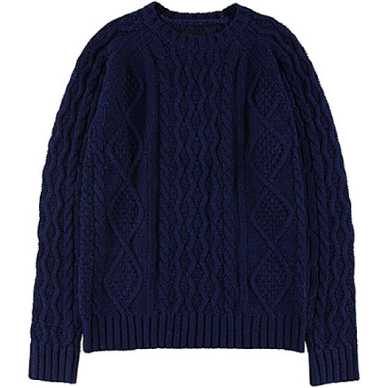 Stussy Indigo Cable Sweater