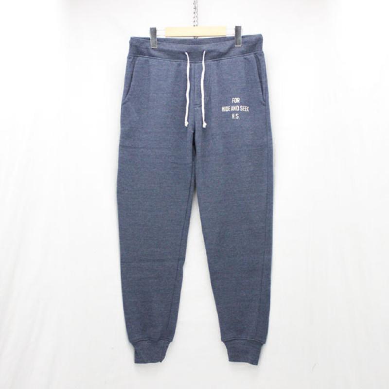 HIDE&SEEK Sweat Pants (15aw):BLUE !!