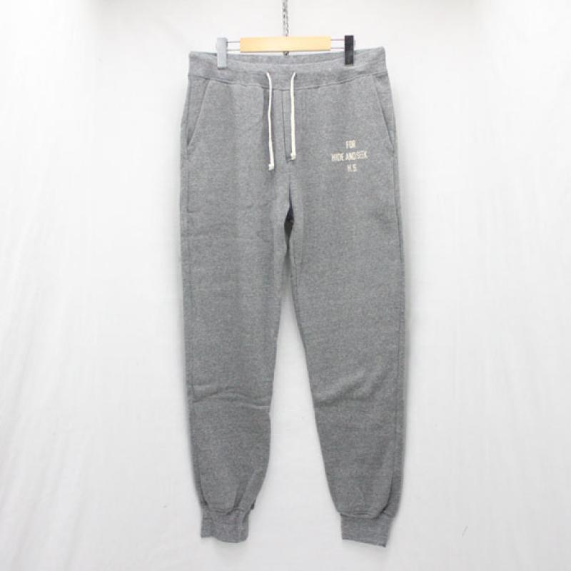 HIDE&SEEK Sweat Pants (15aw):H-GRAY !!