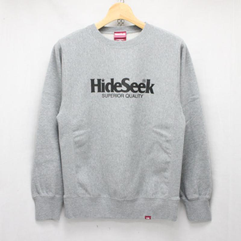 HIDE&SEEK H.S. Sweat Shirt (16ss):H-GRAY !!