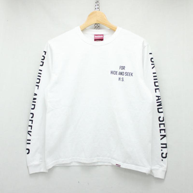 HIDE&SEEK For H.S. L/S Tee:WHITE !!