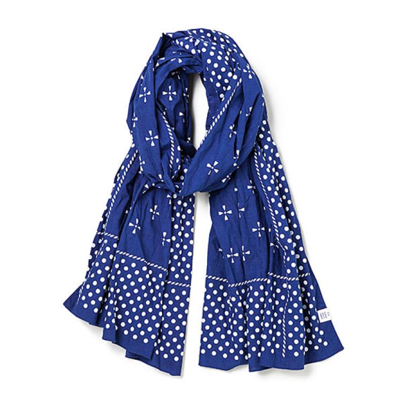 BEDWIN BANDANA STOLE "LANDIS":NAVY !!