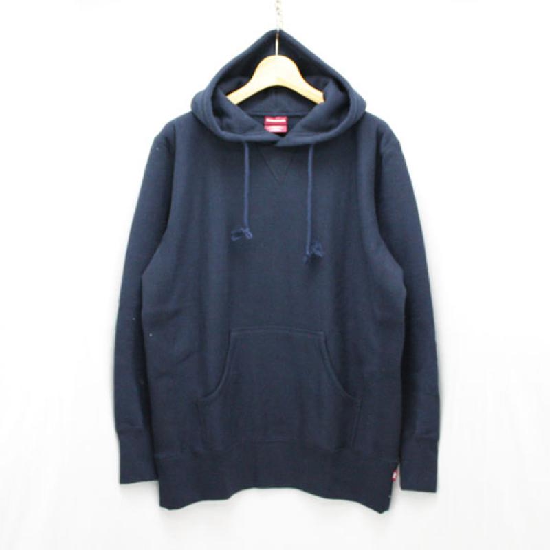 HIDE&SEEK Reverse Weave Sweat Parka:NAVY !!