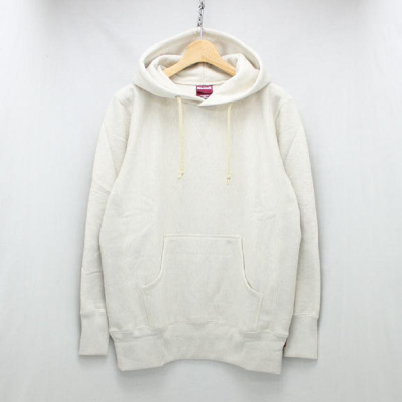 HIDE&SEEK Reverse Weave Sweat Parka:OATMEAL !!