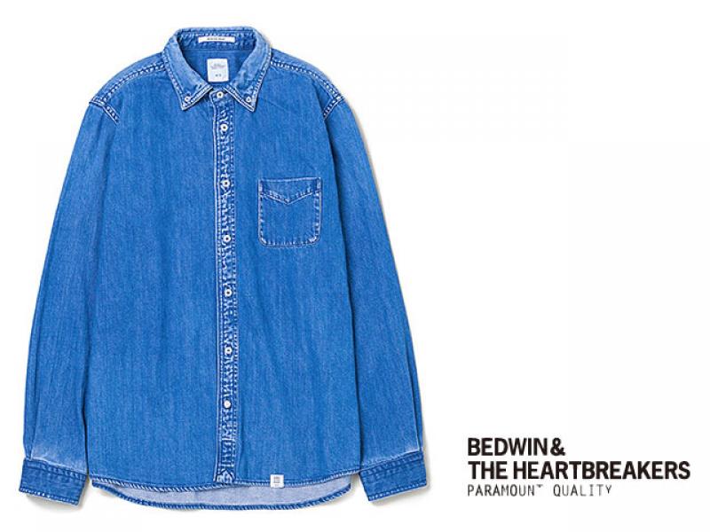 BEDWIN&THE HEARTBREAKERS / L/S DENIM B.D SHIRT FD "WYATT" 