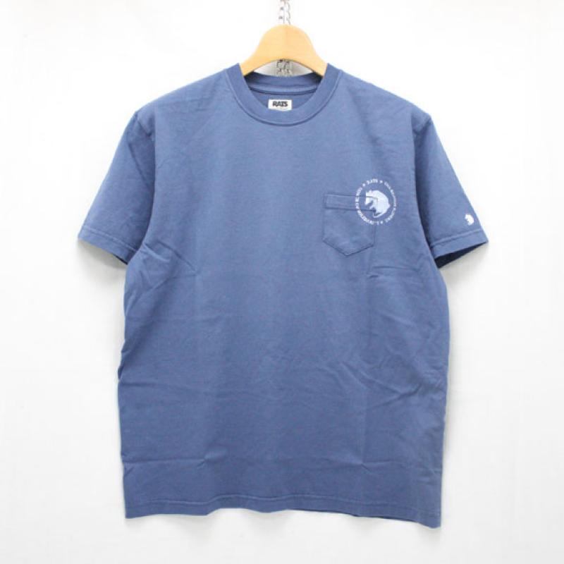 RATS "THE RATS" POCKET T-SHIRT:NAVY !!