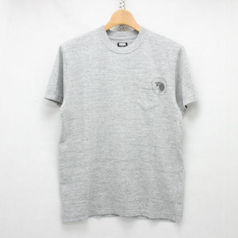 RATS "THE RATS" POCKET T-SHIRT:ASH GRAY !!