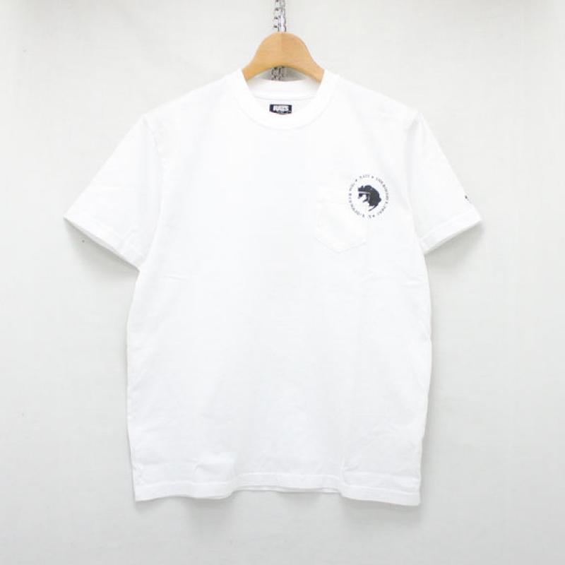 RATS "THE RATS" POCKET T-SHIRT:WHITE !!