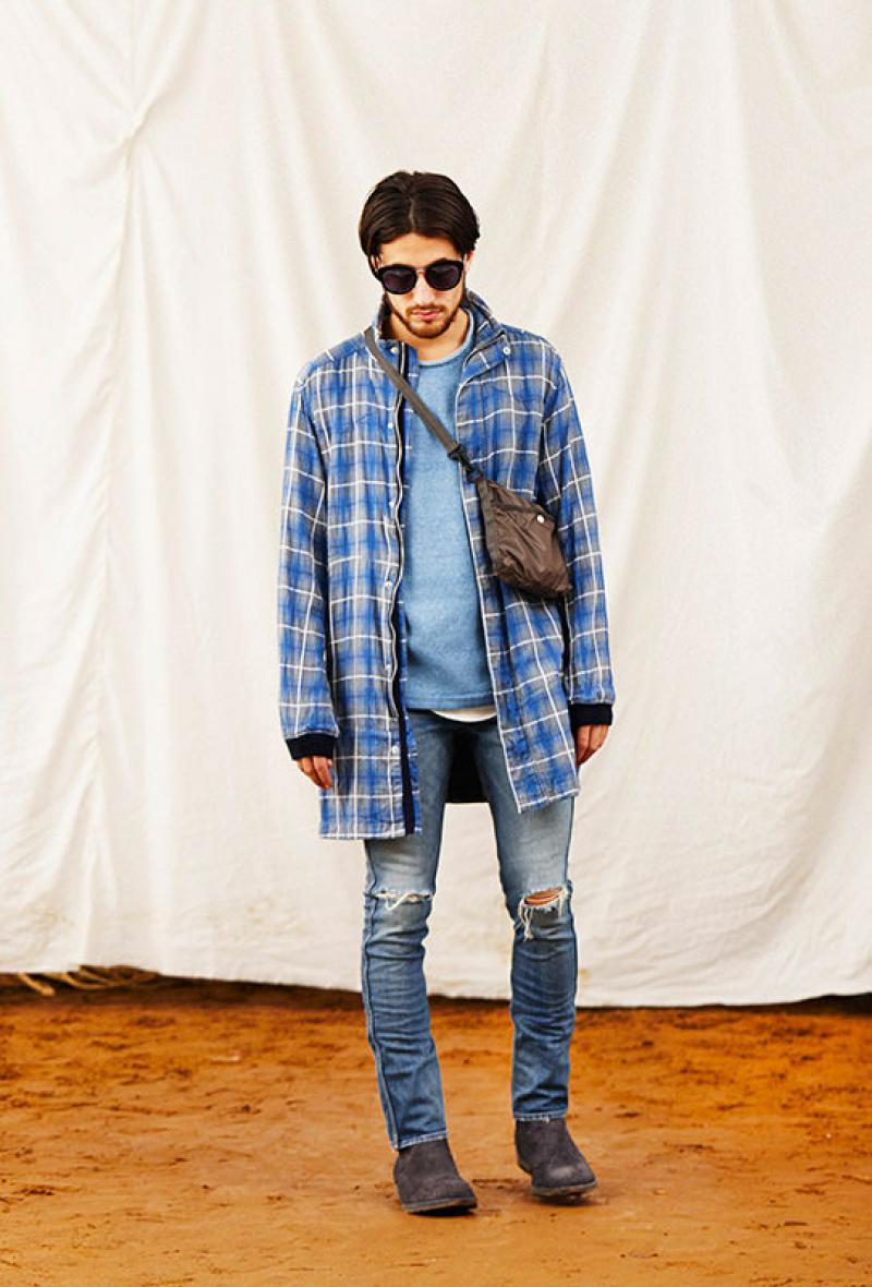 nonnative/DISCOVERER COAT C/P TONE ON THE CHECK 