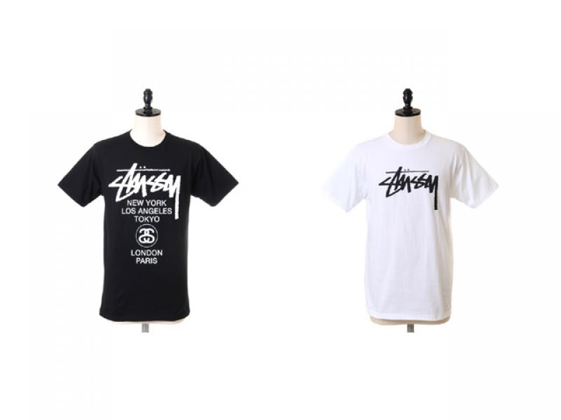 ڿ١ STUSSY / WORLD TOUR TEE STOCK TEE