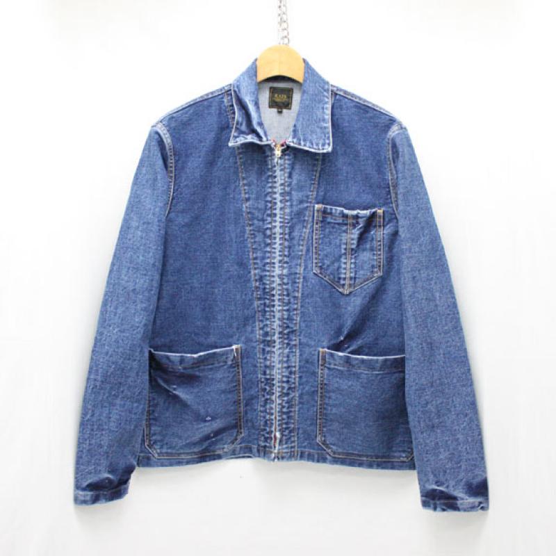 RATS USN 40'S ZIP DENIM JKT:INDIGO !!