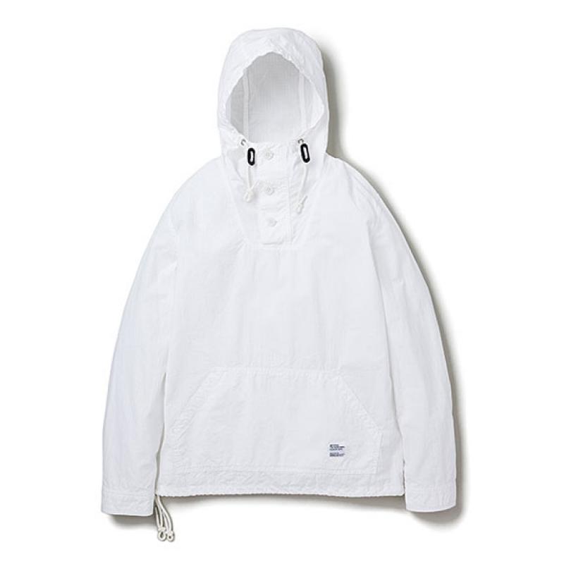 BEDWIN RIPSTOP PULLOVER HOODED FD "RIP":WHITE !!